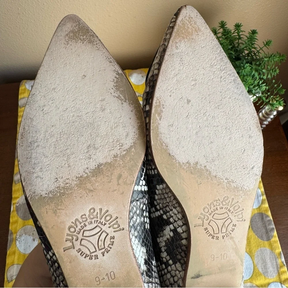 Sophia Webster python butterfly studded pointed flats - Picture 12 of 16